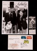 The signatures of Roger Bannister, Chris Chataway & Chris Brasher,