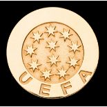 UEFA European Cup winner's medal season 1977-78, in continental yellow metal, inscribed UEFA,