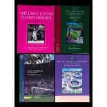 Four signed Wimbledon tennis programmes,
