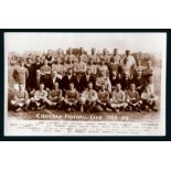 Postcard of the Chelsea football team 1908-09, unused, published by the Rapid Photo Printing Co.