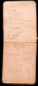 Two small late 1930s football autograph books, various team and part-team groups in pencil, WBA,