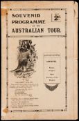 Souvenir programme for the Anglo-Welsh v Australian Wallabies rugby match played at Richmond 5th