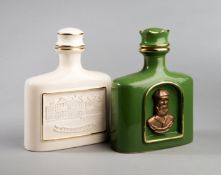 Royal English Porcelain spirit decanter designed by the golf artist Bill Waugh and featuring Old