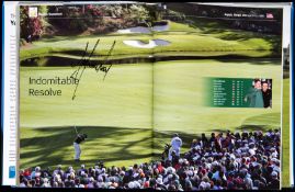 Multi-signed PGA The European Tour Yearbook 2009, signatures including Harrington, Els, Clarke,