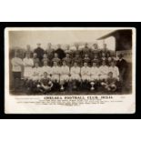 Postcard of the Chelsea football team 1913-14,