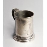 Denis Compton 1953 cricket presentation, pewter pint tankard inscribed THE LORD'S TAVERNERS,