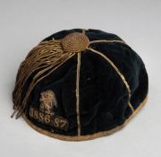 An early rugby cap dated 1886-87 believed to be for Swinton Rugby Club,