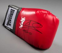 Joe Calzaghe signed boxing glove,