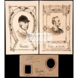 The autographs of two English sporting Lords,