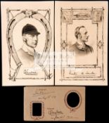 The autographs of two English sporting Lords,