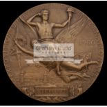 1900 Paris Exposition Universelle Internationale medal, designed by Chaplain, stamped BRONZE,