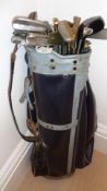 Collection of 23 golf clubs, putters including John Rueiter Bulls Eye circa 1945,