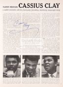 Cassius Clay signed copy of Playboy magazine published October 1964,