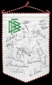 DFB pennant signed by the West Germany squad who played England in the 1972 European Championship