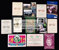 An interesting selection of racecards and ephemera,
