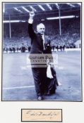 Bill Shankly signed photographic display,
