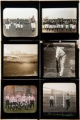 A good collection of 22 football magic lantern slides,