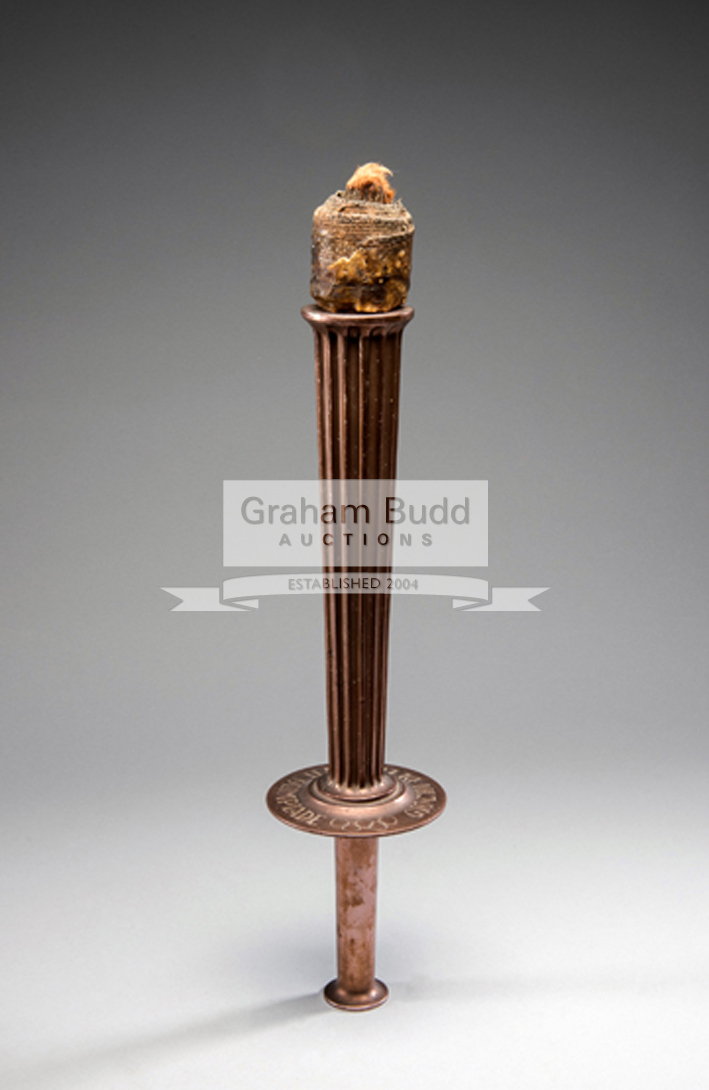 A rare example of a Rome 1960 Olympic Games bearer's torch still complete with original burner,