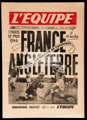 Scarce France v England Victory International programme played at the Olympic Stadium, Colombes,