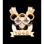 London 1948 Olympic Games gold medal winner's pin,