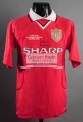 Manchester United 1999 Champions League Final replica jersey signed by Sir Alex Ferguson and the