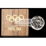 Tokyo 1964 Olympic Games participation medal, designed by T. Okamoto and K.