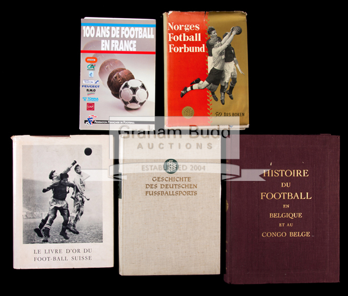 A collection of football books, Comprising four football history books,