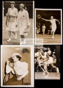 A collection of 64 b&w period tennis photographs,