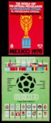 1970 World Cup tournament programme,