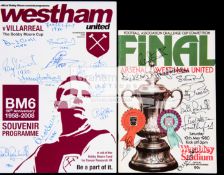 Autographed West Ham United 1980 F.A.