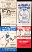 A collection of 125+ football programmes issued by southern clubs mostly 1950s, a few 1940s,