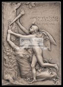 Paris 1900 Exposition Universelle International plaquette with presentation inscription,