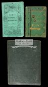 Three 19th century volumes recording the history of tennis with rules of the game,