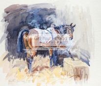 Peter Biegel (1913-1988) 'ARKLE' AT KEMPTON PARK signed,