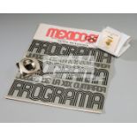 Mexico 1968 Olympic Games memorabilia,