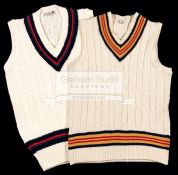 Farokh Engineer Lancashire CCC sleeveless cricket sweater,