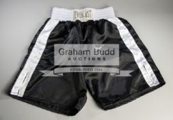 Muhammad Ali signed boxing trunks,