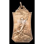 1900 Paris Exposition Universelle silver medal, the obverse with 'Fame' , named to Georges Voguet,