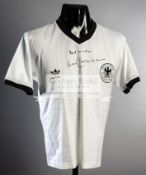 Franz Beckenbauer signed white West Germany No.