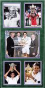 Wimbledon tennis champions autographed display,