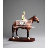 Beswick connoisseur model of Nijinsky with Lester Piggott up, Model No.