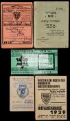 Membership cards for Maccabi in Germany for the years 1928, 1929, 1930 & 1935,