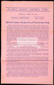 27 Dulwich Hamlet home programmes season 1941-42, including fixtures v Woking,