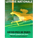 Paul Colin (French, 1892-1985) LOTERIE NATIONALE: GRAND PRIX DE PARIS 1966 signed in the plate,