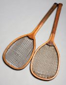 The Oxford & Cambridge lawn tennis racquet originally from a F.H.