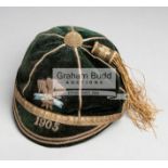 A Wales international representative sporting cap 1905,