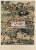 After Alfred Charles Havell (1855-1928) A RACING NIGHTMARE colour lithograph with numerous