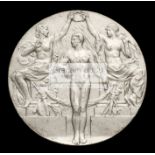 Rare pewter version of the Stockholm 1912 Olympic Games winner's prize medal,