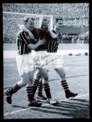 Bert Trautmann signed large photograph, 16 by 12in.