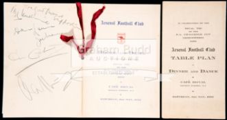 Autographed Arsenal 1952 F.A.